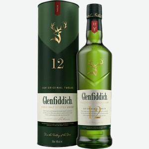 Виски Glenfiddich, 12 летней выдержки, в п/у 0.7л