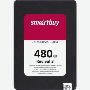 SSD накопитель SMARTBUY Revival 3 480ГБ, 2.5 , SATA III, SATA, rtl [sb480gb-rvvl3-25sat3]