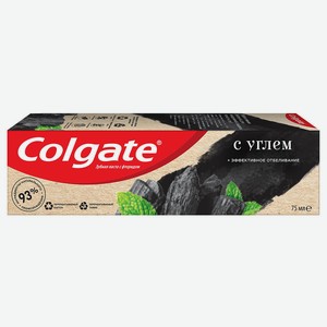 Зубная паста colgate 75 мл naturals эффективное отбеливание с углем с натуральными ингредиентами