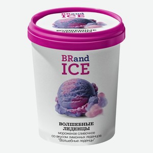 Мороженое сливочное Brand Ice Волшебные леденцы лимонные леденцы БЗМЖ 550 г
