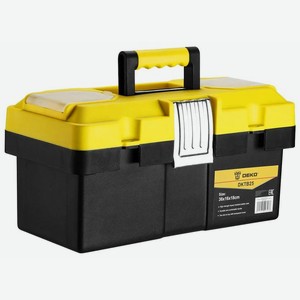 Ящик для инструментов Deko DKTB25 (36x16x18см) черно-желтый