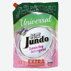 Гель для стирки всех видов белья Jundo Universal Концентрированный универсальный , 1,2 л