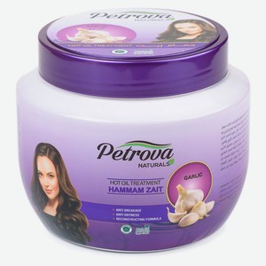 Маска-хамам для роста волос Petrova с экстрактом чеснока и ароматом ванили, 500 мл