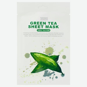 Маска тканевая для лица TENZERO с экстрактом зеленого чая, 25 мл