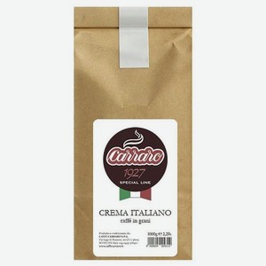 Кофе зерновой CARRARO Gran Crema, средняя обжарка, 1000 гр