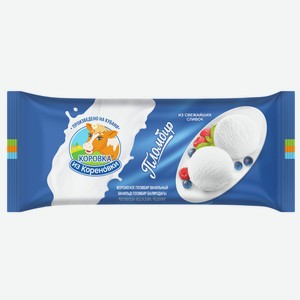 Мороженое Коровка из Кореновки Пломбир Полено, 400г Россия