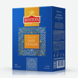Чай Riston Elite Ceylon черный листовой, 200г Россия