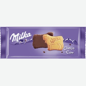 Печенье Milka Choco Cow в молочным шоколаде, 200г Польша