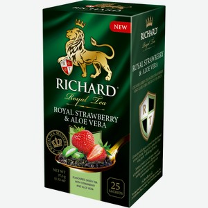 Чай Richard Royal Strawberry & Aloe Vera (1.5г x 25шт), 38г Россия