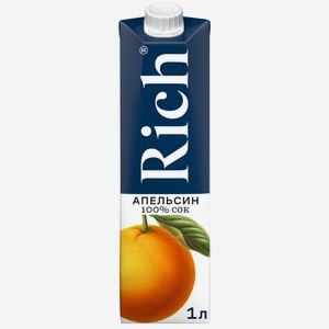 Сок Rich Апельсин с мякотью, 1 л, тетрапак