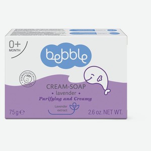 Крем-мыло детское Bebble твердое Лаванда Cream-Soa 0+, 75 г