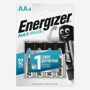 Батарейка алкалиновая Energizer max plus АА LR06 4шт