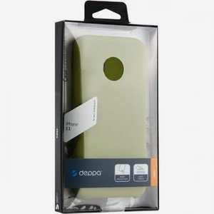 Чехол Deppa Liquid Silicone Case для Apple iPhone 11 Pro оливковый картон