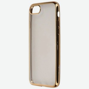 Чехол-накладка Celly Laser для Apple iPhone 7/8 прозрачный, золотой кант