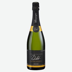 Шампанское Champagne Delot Grande Reserve брют Франция, 1,5 л