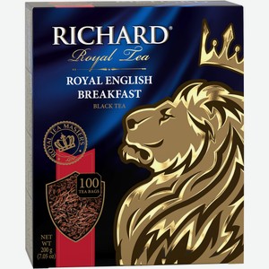 Чай Richard Royal English Breakfast черный (2г x 100шт), 200г Россия