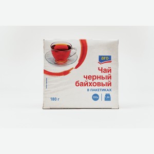 aro Чай черный индийский (1.8г х 100шт), 180г Россия