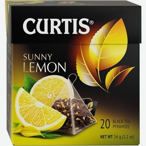 Чай Curtis Sunny Lemon черный ароматизированный (1.7г х 20шт), 34г Россия