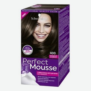 Стойкая крем-краска для волос Perfect Mousse 92,5мл: 400 Холодный эспрессо