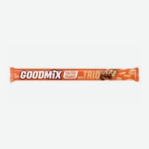 Батончик Goodmix Trio шоколадный со вкусом соленого арахиса 69 г