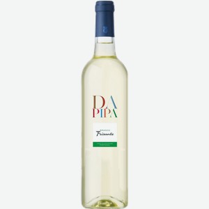 Вино Da Pipa Frizante 0.75 л сухое белое 0.75л
