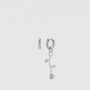 Серьги-конго DETALI NA SHEYU Earrings Roses Silver 2 шт