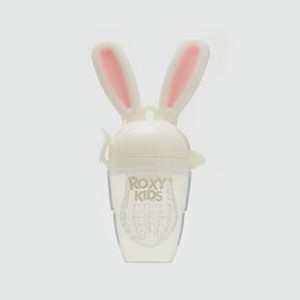 Ниблер для прикорма малышей с силиконовой сеточкой, розовый ROXY-KIDS Bunny Twist 1 шт