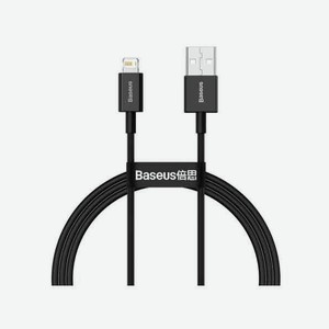 Дата-кабель Baseus Superior Series CALYS-A01, USB – Lightning, 2.4A, Fast Charging, черный (05406)
