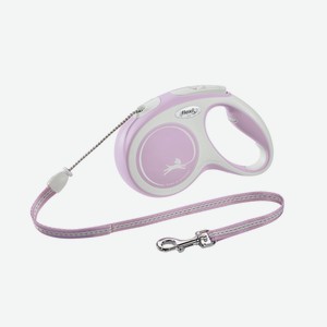 Flexi рулетка-трос для собак, розовая (254 г)