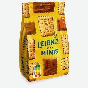 Мини-печенье Leibniz сливочное с шоколадом, 125г Германия