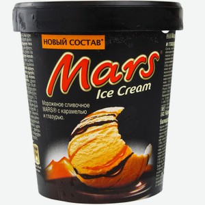 Мороженое Mars с карамелью и глазурью, 300г Россия