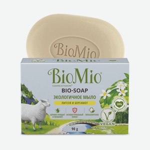 Экологичное туалетное мыло BioMio с эфирными маслами литсеи и бергамота, 90г Россия