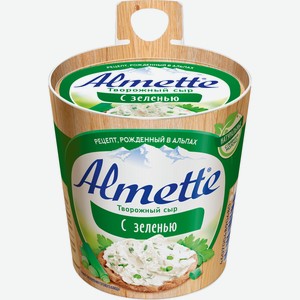 Сыр творожный Almette с зеленью 60%, 150г Россия