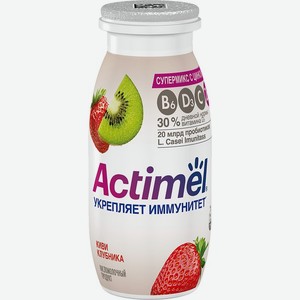 Напиток кисломолочный Actimel Киви клубника 1.5% 95г