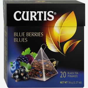 Чай Curtis Blue Berries Blues черный в пирамидках (1.8г x 20шт), 36г Россия