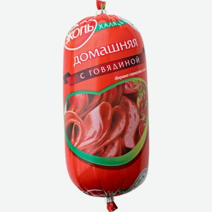 Колбаса Эколь Халяль Домашняя с говядиной, 450г Россия