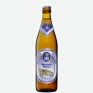 Пиво Hofbrau Schwarze Weisse темное нефильтрованное, 0.5л Германия