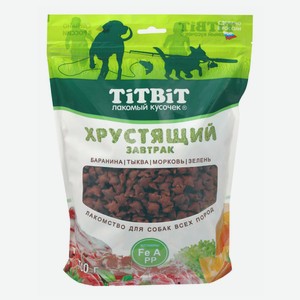 Лакомство TiTBiT Хрустящий завтрак баранина-тыква-морковь-зелень для собак 700 г