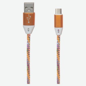 Кабель USB-Type-C Liberty Project в оплетке оранжевый, 1 м