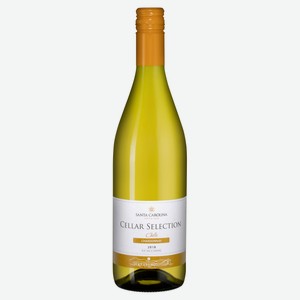Вино Santa Carolina Cellar Selection Chardonnay белое полусухое Чили, 0,75 л