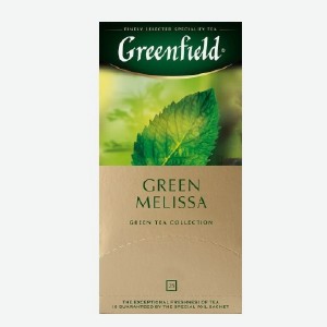 Чай Гринфилд Грин Мелисса зеленый 25 пак