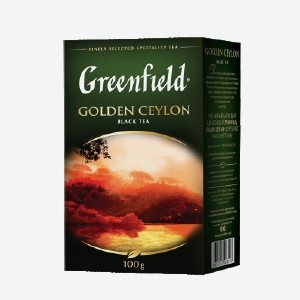 Чай Гринфилд Голден Цейлон черный 100г вес