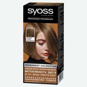 Крем краска стойкая для волос Syoss Золотистый пекан 6-66 профессиональное закрашивание седины, 115 мл