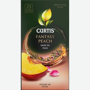 Чай зеленый Curtis Fantasy peach 25 шт. по 3 г