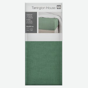 Tarrington House Простыня зеленая перкаль на резинке, 160 x 200см Россия