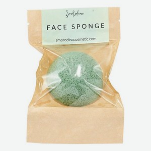 Спонж конжаковый для умывания с зеленым чаем Face Sponge