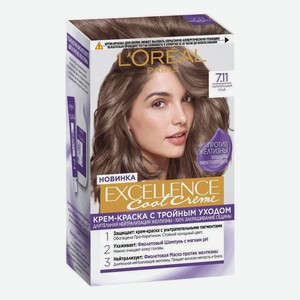Крем-краска для волос Excellence Creme 270мл: 7.11 Русый