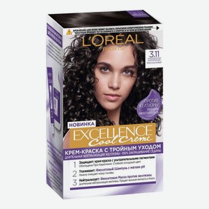 Крем-краска для волос Excellence Creme 270мл: 3.11 Темный каштан