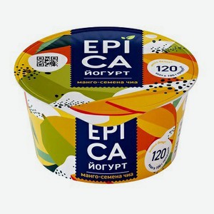 Йогурт Epica манго-семена чиа 5% БЗМЖ 130 г