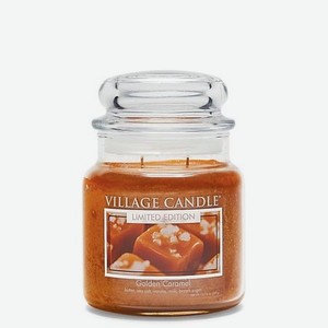 VILLAGE CANDLE Ароматическая свеча  Golden Caramel , средняя